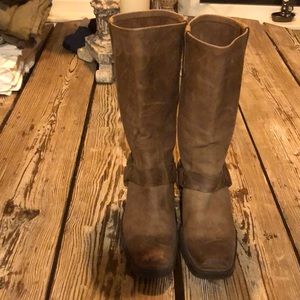 Genuine leather cowboy boots